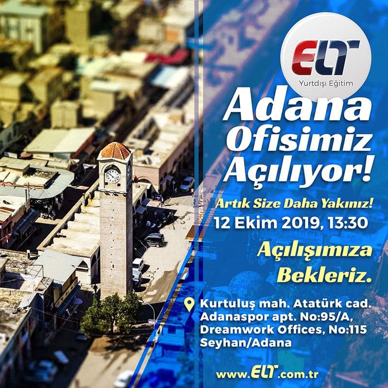 ELT Yurtdışı Eğitim Adana’da!