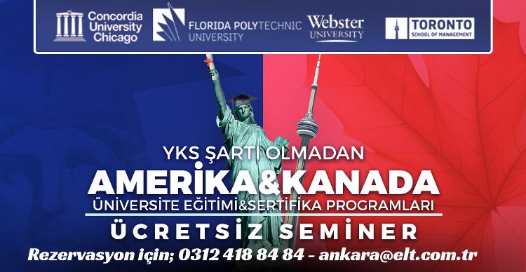 Amerika & Kanada Üniversite Semineri