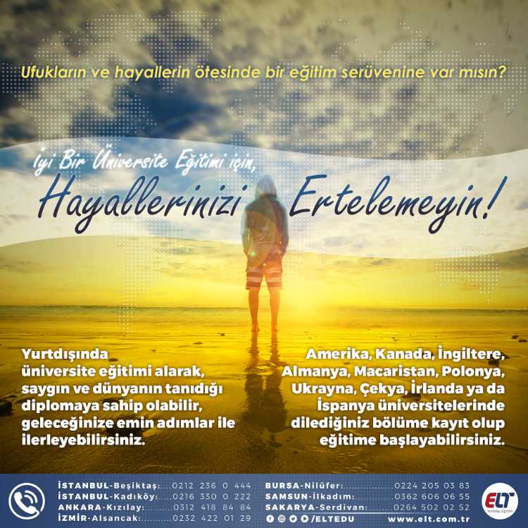 Hayallerin ötesinde bir üniversite eğitimine var mısınız?