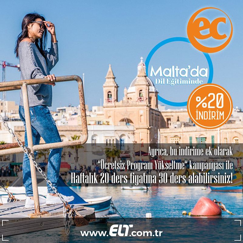 EC English Malta’dan büyük indirim fırsatı!
