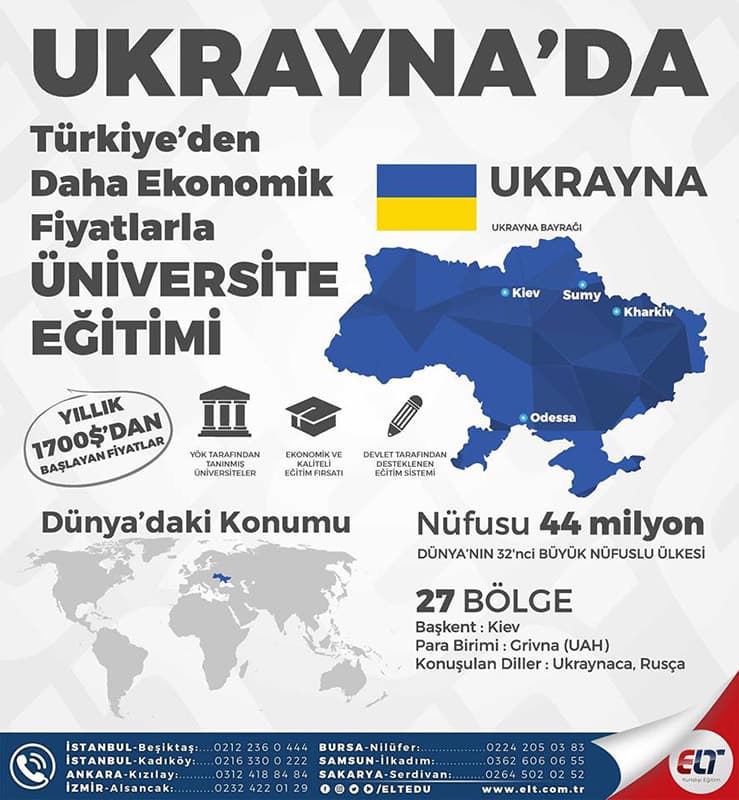 Ukrayna’da Üniversite Eğitimi Çok Ekonomik