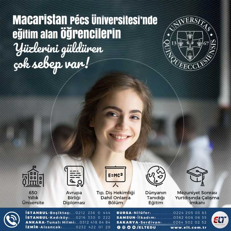 Pecs Üniversitesinde eğitim alan öğrencilerin yüzlerini güldüren bir çok sebep var!