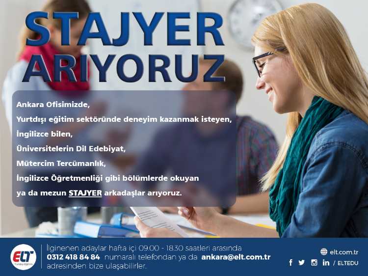 Stajyer Arıyoruz