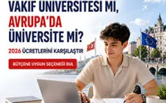 Türkiye’de özel üniversite ile Avrupa’da üniversite ücretlerini karşılaştıran öğrenci