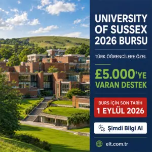 University of Sussex 2026 Bursu