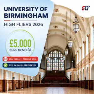 University of Birmingham 2026 High Fliers Bursu