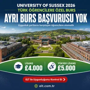 University of Sussex 2026 Bursu