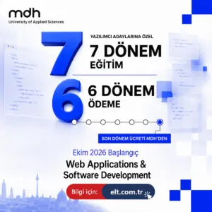 MDH’de İngilizce Yazılım Lisansı: 7 Dönem Oku, 6 Dönem Öde