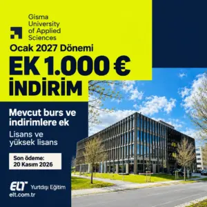 GISMA’dan Ocak 2027 Başvurularına Ek 1.000 € İndirim