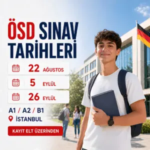 ÖSD Sınav Tarihleri İstanbul: Ağustos ve Eylül 2026 Takvimi
