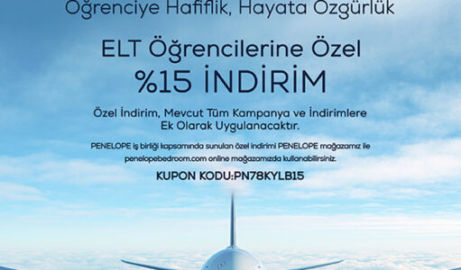 ELT – Penelope İş Birliği: Öğrencilerimize Özel %15 İndirim ve Ücretsiz Vakumlama Hizmeti