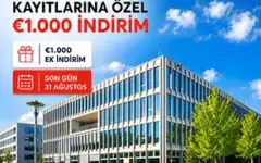 University of Europe Eylül 2026 Kayıtlarına €1.000 Ek İndirim