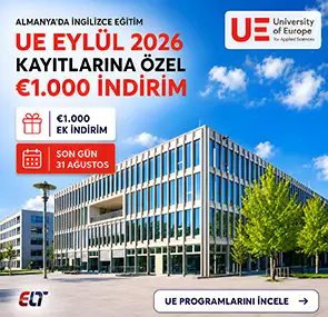 University of Europe Eylül 2026 Kayıtlarına €1.000 Ek İndirim