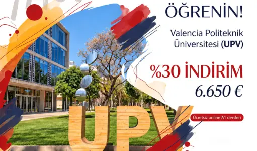 Valencia Politeknik Hazırlık Programında %30 İndirim